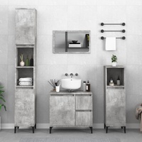 Bathroom Cabinet 30x30x190 cm Engineered Wood
