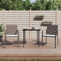 Garden Chairs with Cushions 56x59x84 cm Poly Rattan