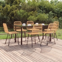 Garden Dining Set Poly Rattan