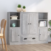 Highboards 3 pcs Engineered Wood