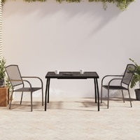 Garden Dining Set Anthracite Steel