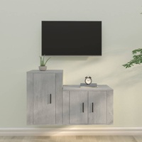 2 Piece TV Cabinet Set Engineered Wood