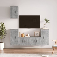 5 Piece TV Cabinet Set Engineered Wood
