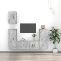 5 Piece TV Cabinet Set Engineered Wood