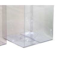 10 Pack of  12cm Square Cube Box - Large Bomboniere Exhibition Gift Product Showcase Clear Plastic Shop Display Storage Packaging Box