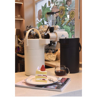 Kylin 304 Stainless Steel Air Press Pot Beverage Dispenser 2.5L - Black