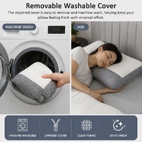 Cervical Ergonomic Pillow Soy Bean Contour Orthopedic Bed Neck Pain Washable