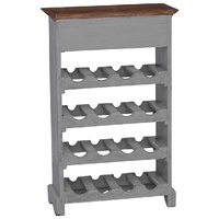 Wine Rack Solid Mahogany Wood 55x23x85 cm