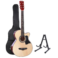 38 Inch Acoustic Guitar Wooden Body Steel String