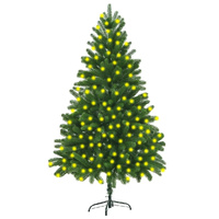Artificial Christmas Tree with LEDs Green
