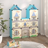 Cube Storage Cabinet for Kids with Cubes Pink PP