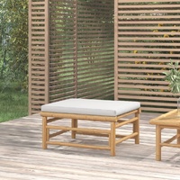 Garden Lounge Set with Cushions Bamboo
