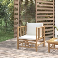 Garden Lounge Set with Cushions Bamboo