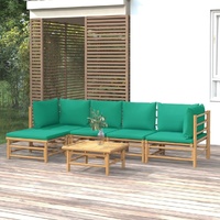 Garden Lounge Set with Cushions  Bamboo