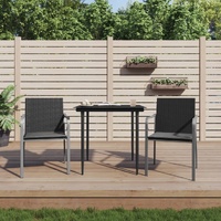 Garden Chairs with Cushions 56x59x84 cm Poly Rattan