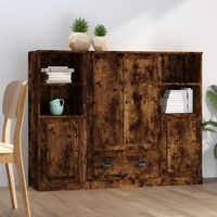 Highboards 3 pcs Engineered Wood