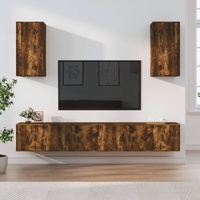 6 Piece TV Cabinet Set Engineered Wood