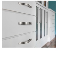 96mm Brushed Silver Furniture Kitchen Bathroom Cabinet Handles Drawer Bar Handle Pull Knob