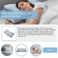 Soft Cervical Pillow for Neck Pain Relief Memory Foam Ergonomic