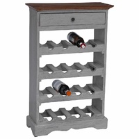 Wine Rack Solid Mahogany Wood 55x23x85 cm