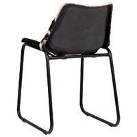 Dining Chairs 2 pcs Genuine Goat Leather