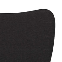 Dining Chairs 2 pcs Black Fabric and Faux Leather