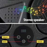 Everfit Music Boxing Machine Bluetooth Wall-Mounted Punch Target with LED Display & Gloves