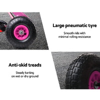 Kids Pedal Go Kart Ride On Toys Racing Car Adjustable Seat Pink