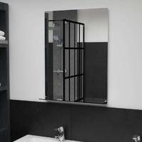 Wall Mirror with Shelf Tempered Glass