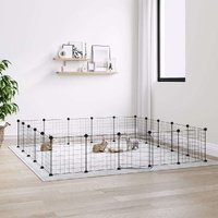 Pet Cage Black 35 by 35 cm Steel Rabbit Hutches Range 3