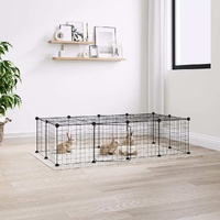 Pet Cage Black 35 by 35 cm Steel Rabbit Hutches Range 2