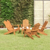 Adirondack Garden Lounge Set Solid Wood Acacia