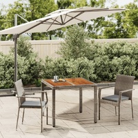 Garden Dining Set with Cushions Poly Rattan