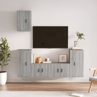 5 Piece TV Cabinet Set Engineered Wood
