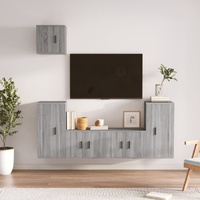 5 Piece TV Cabinet Set Engineered Wood