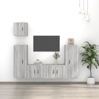 5 Piece TV Cabinet Set Engineered Wood