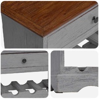 Wine Rack Solid Mahogany Wood 55x23x85 cm