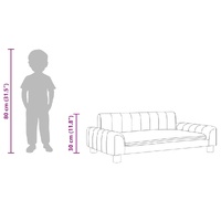 Kids Sofa Black 90x53x30 cm Faux Leather