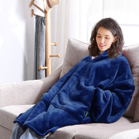  Blanket Hoodie Adult Sweatshirt Navy Blue