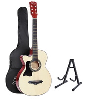 38 Inch Acoustic Guitar Wooden Body Steel String