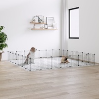 Pet Cage Black 35 by 35 cm Steel Rabbit Hutches Range 3