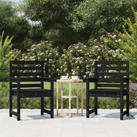 Garden Chairs 2 pcs Solid Wood Pine