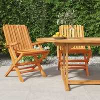 Folding Garden Chairs 47x47x89 cm Solid Wood Teak