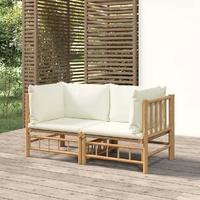 Garden Lounge Set with Cushions  Bamboo