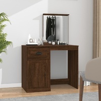 Dressing Table with Mirror Engineered Wood
