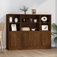 Highboards 3 pcs Engineered Wood