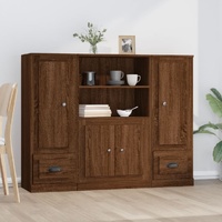 Highboards 3 pcs Engineered Wood