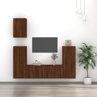 5 Piece TV Cabinet Set Engineered Wood