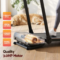 Everfit 3 in 1 Walking Pad Treadmill 20% Auto Incline Under Desk Foldable Treadmills for Home With 40cm Wide Belt