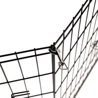 8 Panel Playpen Puppy Exercise Fence Cage Enclosure Pets Black All Sizes - 36" - Black